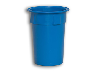 Blue Solid Plastic Nesting Round Bin 