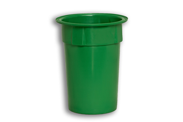 Green Solid Plastic Nesting Round Bin 