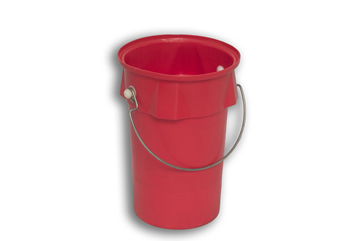 Red Solid Nesting Plastic Bucket With Handle