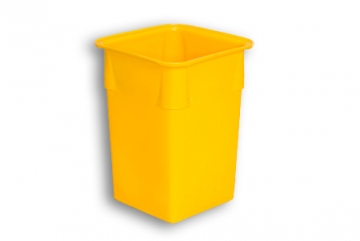 Yellow Solid Plastic Rectangular Nesting Bin 
