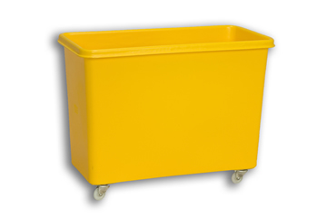 Yellow Solid Plastic Rectangular Nesting Truck