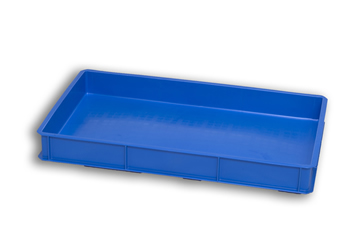 Blue Solid Plastic Stacking Tray