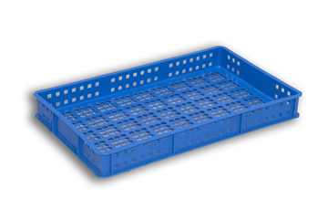 Blue Ventilated Plastic Stacking Tray