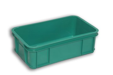 Green Solid Plastic Stacking Tray 