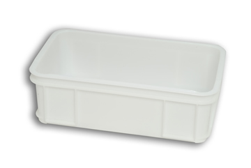 Natural Solid Plastic Stacking Tray 