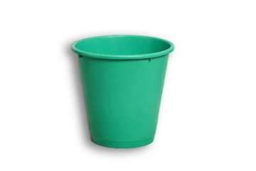 Green Solid Plastic Nesting Round Bin  