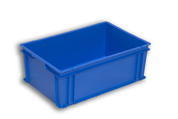 Blue Solid Plastic Stacking Box