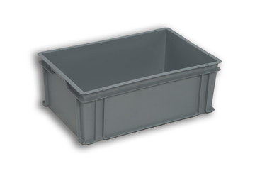 Grey Solid Plastic Stacking Box