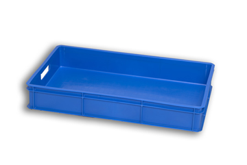 Blue Solid Plastic Stacking Tray 