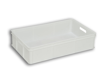 Natural Solid Plastic Stacking Tray