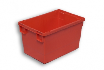 Red Solid Plastic Stack Nest Box