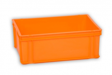 Orange Solid Plastic Stacking Box