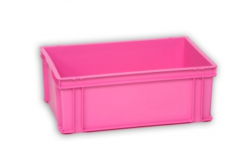 Pink Solid Plastic Stacking Box 