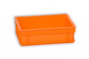 Orange Solid Plastic Stacking Box 