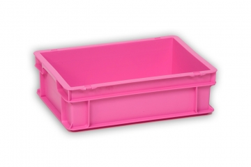 Pink Solid Plastic Stacking Box 