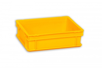 Yellow Solid Plastic Stacking Box 