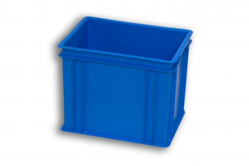 Blue Solid Plastic Stacking Box