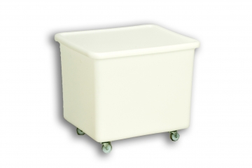 Natural Solid Plastic Rectangular Truck With Lid  