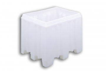 Natural Solid Plastic Stacking Pallet Tank Box
