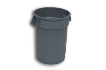 Grey Solid Plastic Nesting Bin with Handles