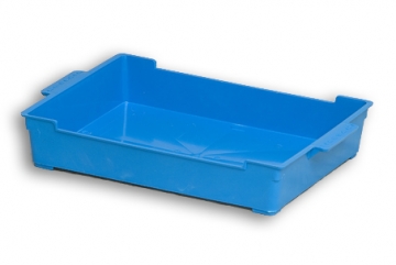 Blue Solid Plastic Stack Nest Tray