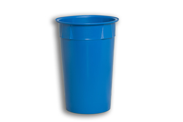 Blue Solid Plastic Nesting Round Bin 