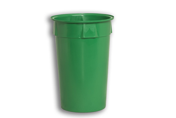 Green Solid Plastic Nesting Round Bin 