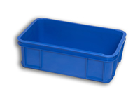 Blue Solid Plastic Stacking Tray