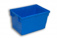Blue Solid Plastic Stack Nest Box