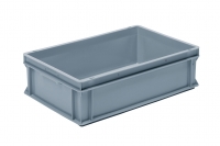 Euro Box - Plastic Solid Grey Stacking Box