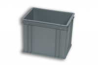 Grey Solid Plastic Stacking Box