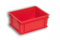 Red Solid Plastic Stacking Box  