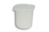 Natural Solid Plastic Nesting Bin with Handles