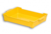 Yellow Solid Plastic Stack Nest Tray