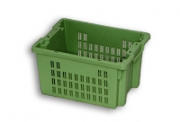 Green Semi Ventilated Plastic Stack Nest Box 